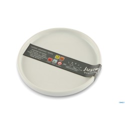 JUSTWHITE-PIATTINO TONDO BORDO ALTO CM.13 HHP8494