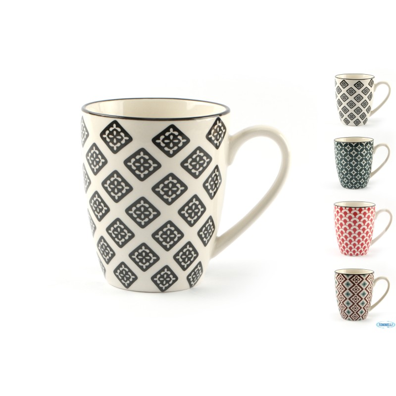 MOSAIK-TAZZA MUG DECORI ASSORTITI  RH9934L
