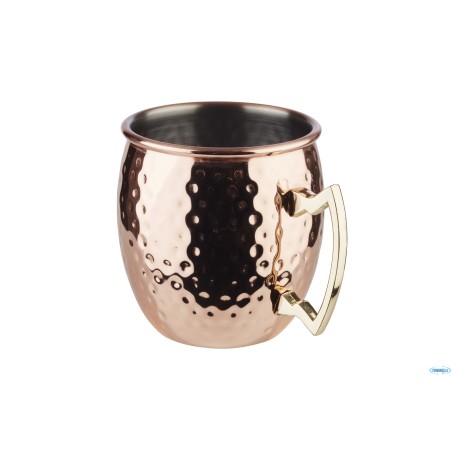 MOSCOW MULE 9 CM, H: 10 CM CL 50 ACCIAIO INOSSIDABILE, SUPERFICIE MARTELLATA EFFETTO RAME