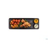 NERO-VASSOIO RETTANGOLARE MELAMINA  41X15 CON 2 INCAVI 85097