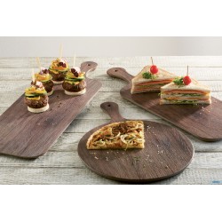 OAK-VASSOIO MELAMINA EFFETTO LEGNO CM. 48X20 H.1,5 CON MANICO CM 13 84179
