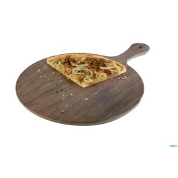 OAK-VASSOIO MELAMINA EFFETTO ROVERE CM 30XH.1,5 CM MANICO 12 CM MELAMINA, EFFETTO LEGNO DI ROVERE