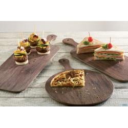 OAK-VASSOIO MELAMINA EFFETTO ROVERE CM 30XH.1,5 CM MANICO 12 CM MELAMINA, EFFETTO LEGNO DI ROVERE