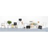 SUPPORTO BASE PER TAG ETICHETTE 10 PZ, TRASPARENTE CM 1X4X0,6. TAG NON INCLUSA   TAG-HLD-TR