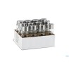 VINAGR SALEROS QUESE - SET 12 SALINI IN VETRO ED ACCIAIO INOX 3905