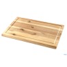 ACACIA-TAGLIERE RETTANGOLARE CM 40X26XH.1,5 CON SCANALATURA