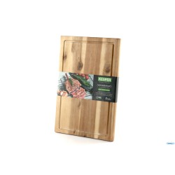 ACACIA-TAGLIERE RETTANGOLARE CM 40X26XH.1,5 CON SCANALATURA