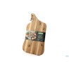 ACACIA-TAGLIERE SAGOMATO CM 42,5X25XH.1,5 CON MANICO CON CINTURINO IN PELLE, APPENDIBILE
