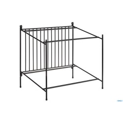 ALZATA PER BUFFET GN 1.1 IN METALLO NERO CON PIEDINI ANTISCIVOLO CM. 49X38,5 H.48   30331