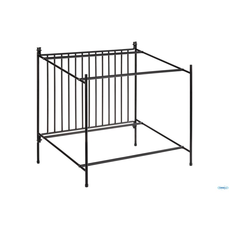 ALZATA PER BUFFET GN 1.1 IN METALLO NERO CON PIEDINI ANTISCIVOLO CM. 49X38,5 H.48   30331
