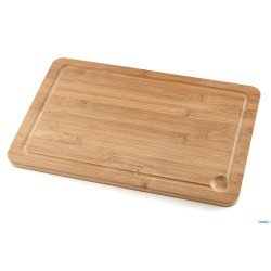BAMBOO DARK-TAGLIERE RETTANGOLARE CM 38X25XH.1,6 CON SCANALATURA