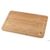 BAMBOO DARK-TAGLIERE RETTANGOLARE CM 38X25XH.1,6 CON SCANALATURA