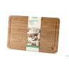 BAMBOO DARK-TAGLIERE RETTANGOLARE CM 38X25XH.1,6 CON SCANALATURA