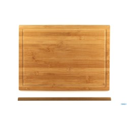 BAMBOO-TAGLIERE BAMBOO RETTANGOLARE CM 44X32XH.1,6 CON SCANALATURA
