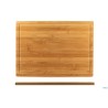 BAMBOO-TAGLIERE BAMBOO RETTANGOLARE CM 44X32XH.1,6 CON SCANALATURA