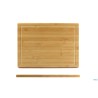 BAMBOO-TAGLIERE RETTANGOLARE CM 38X28XH.1,6 CON SCANALATURA