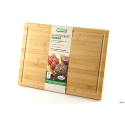 BAMBOO-TAGLIERE RETTANGOLARE CM 38X28XH.1,6 CON SCANALATURA