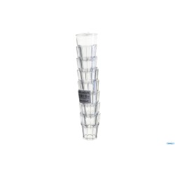 BICCHIERE ROX CLEAR CL 29 IN CONFEZIONE DA 8 PEZZI IN POLISTIRENE TRASPARENTE- FM-65