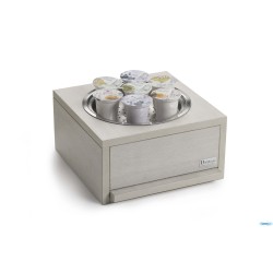 BUFFET COMPACT-STAZIONE BOWL MULTIUSO CON COPERCHIO CM.32X32XH.16,5  51606000