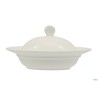 COCOTTE BIANCA TONDA CON COPERCHIO CM.17,1XH.8,7  BA1399