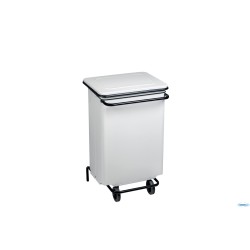 CONTICOLOR-CONTENITORE RIFIUTI MOBILE A PEDALE BIANCO 70L CM 48X42 H 75,5   791130