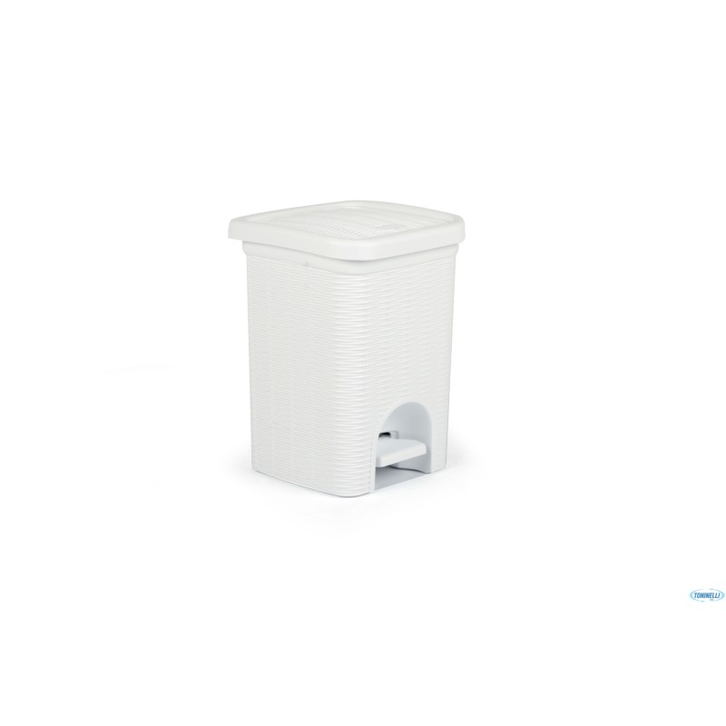 ELEGANCE PATTUMIERA BAGNO BIANCA LT.6 CM.20X20X28 30100 ELEGANCE PATTUMIERA BAGNO BIANCA LT.6 CM.20X20X28 30100