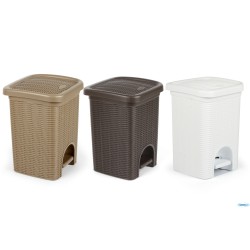 ELEGANCE PATTUMIERA BAGNO BIANCA LT.6 CM.20X20X28 30100