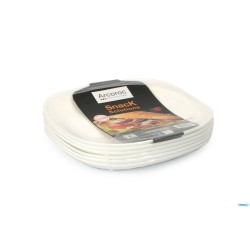 EVOLUTION SOLUTIONS-CONFEZIONE 6 PIATTI SNACK CM.21,5X19 L2808
