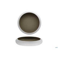 GENESYS EVO GREY-PIATTO ALTO A NIDO CM.27 IN PORCELLANA CB3762-27-F1364