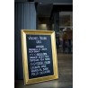 GOLD BOARD-LAVAGNA DA PARETE RETTANGOLARE CORNICE ORO 63X83,5   WBC-G-85