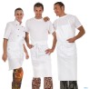 GREMBIULE DAYTON CON PETTORALE BIANCO UNISEX CONFEZIONE 2PEZZI