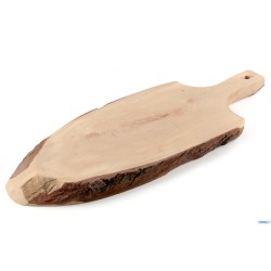 HORECAPROFESSIONAL-TAGLIERE CORTECCIA OVALE CON MANICO CM.55X22 40-5004