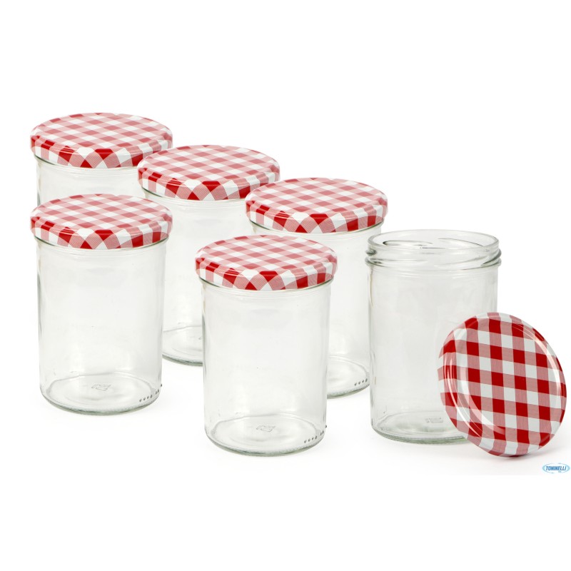 IL CASALE-SET 6 VASI 440ML. CON TAPPO TOVAGLIATO ROSSO 2044082T6D225DZH