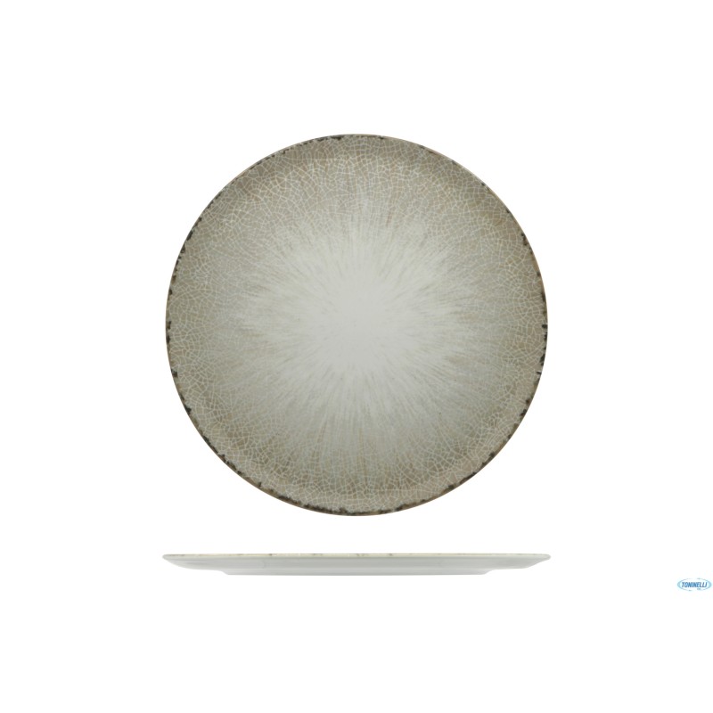 IRYS BROWN - PIATTO PIZZA TINA CM.33 PORCELLANA IRYS BROWN - PIATTO PIZZA TINA CM.33 PORCELLANA