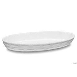 JUSTWHITE-PIROFILA CORDONATA OVALE CM.37X24,2X5 HHM1163