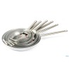 PADELLA SVASATA A BASSA  3 MM CON MANICO TUBOLARE CM 40 H 6