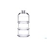 PATISSERIE-SET 3 CONTENITORI CON CUPOLA CM 8,2X22H 96815