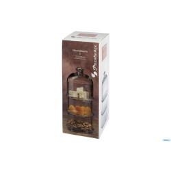 PATISSERIE-SET 3 CONTENITORI CON CUPOLA CM 8,2X22H 96815
