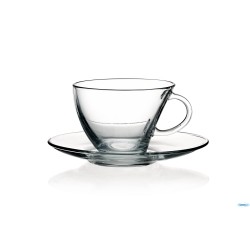 PENGUEN TR -CONFEZIONE 6 TAZZE VETRO  CAPPUCCIO CON PIATTO  21