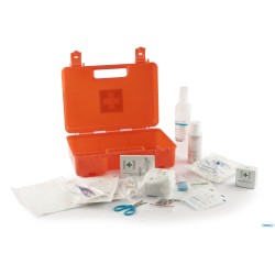 PLASTIC PHARMA - VALIGIA PRIMO SOCCORSO CON PACCO MEDICAZIONE PER 2 PERSONE  702518