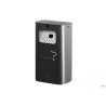 POSACENERE MURALE IN ACCIAIO VERNICIATO NERO CM 17,5X10,5XH34