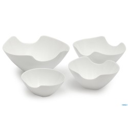 SALENCO-BOWL INSALATIERA IN VETRO OPALE TEMPERATO CM.16,5 L7832