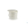 SECCHIO ALIMENTI CON COPERCHIO POLIPROPILENE LT.16,1 BIANCO