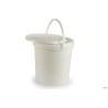 SECCHIO ALIMENTI CON COPERCHIO POLIPROPILENE LT.22,8 BIANCO