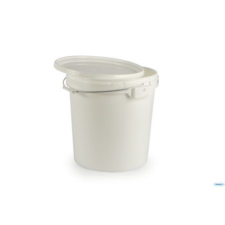 SECCHIO ALIMENTI CON COPERCHIO POLIPROPILENE LT.32,9 BIANCO