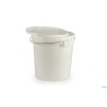 SECCHIO ALIMENTI CON COPERCHIO POLIPROPILENE LT.32,9 BIANCO