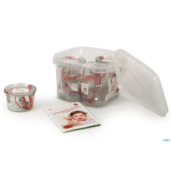 SET BEBE WECK-SECCHIELLO 8 VASI ML200 CON COPERCHIO GUARNIZIONE E CLIPS 751