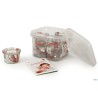 SET BEBE WECK-SECCHIELLO 8 VASI ML200 CON COPERCHIO GUARNIZIONE E CLIPS 751