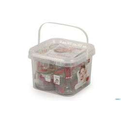SET BEBE WECK-SECCHIELLO 8 VASI ML200 CON COPERCHIO GUARNIZIONE E CLIPS 751