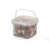 SET BEBE WECK-SECCHIELLO 8 VASI ML200 CON COPERCHIO GUARNIZIONE E CLIPS 751